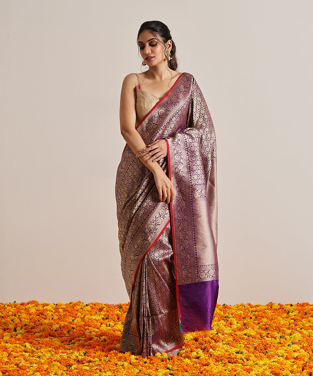 Purple_Handloom_Pure_Katan_Silk_Kimkhab_Banarasi_Saree_With_Kadhwa_Border_WeaverStory_02