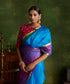 Handloom_Cobalt_Blue_Pure_Silk_Kanjivaram_Saree_With_Double_Color_Big_Border_WeaverStory_01