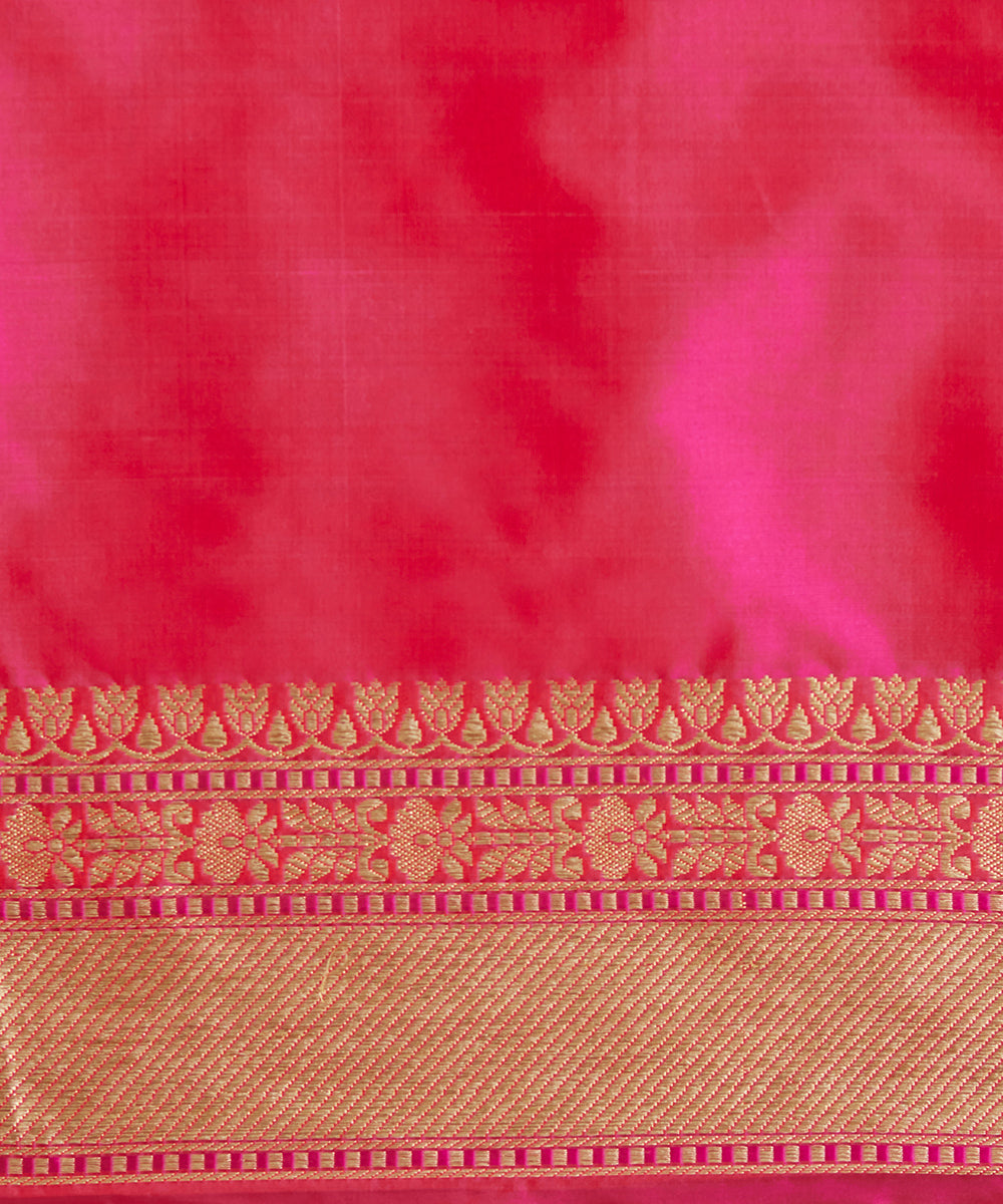 Handloom_Pink_Pure_Katan_Silk_Banarasi_Saree_With_Meenakari_Floral_Jaal_WeaverStory_06