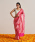 Handloom_Pink_Pure_Katan_Silk_Kimkhab_Banarasi_Saree_And_Gold_Zari_WeaverStory_02