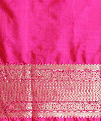 Handloom_Pink_Pure_Katan_Silk_Kimkhab_Banarasi_Saree_And_Gold_Zari_WeaverStory_05