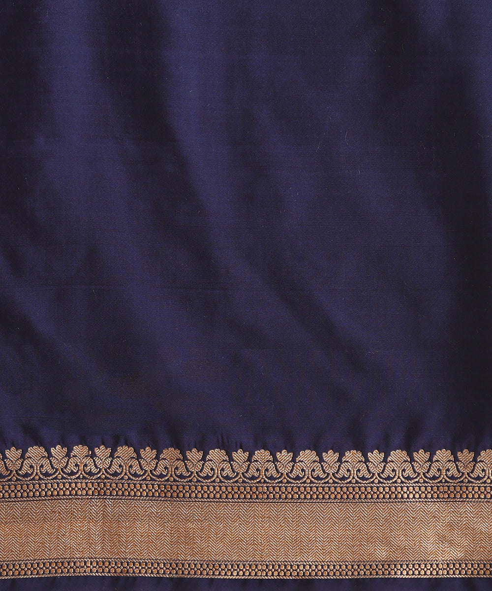 Ink_Blue_Handloom_Pure_Katan_Silk_Banarasi_Saree_With_Meenakari_Jaal_WeaverStory_05