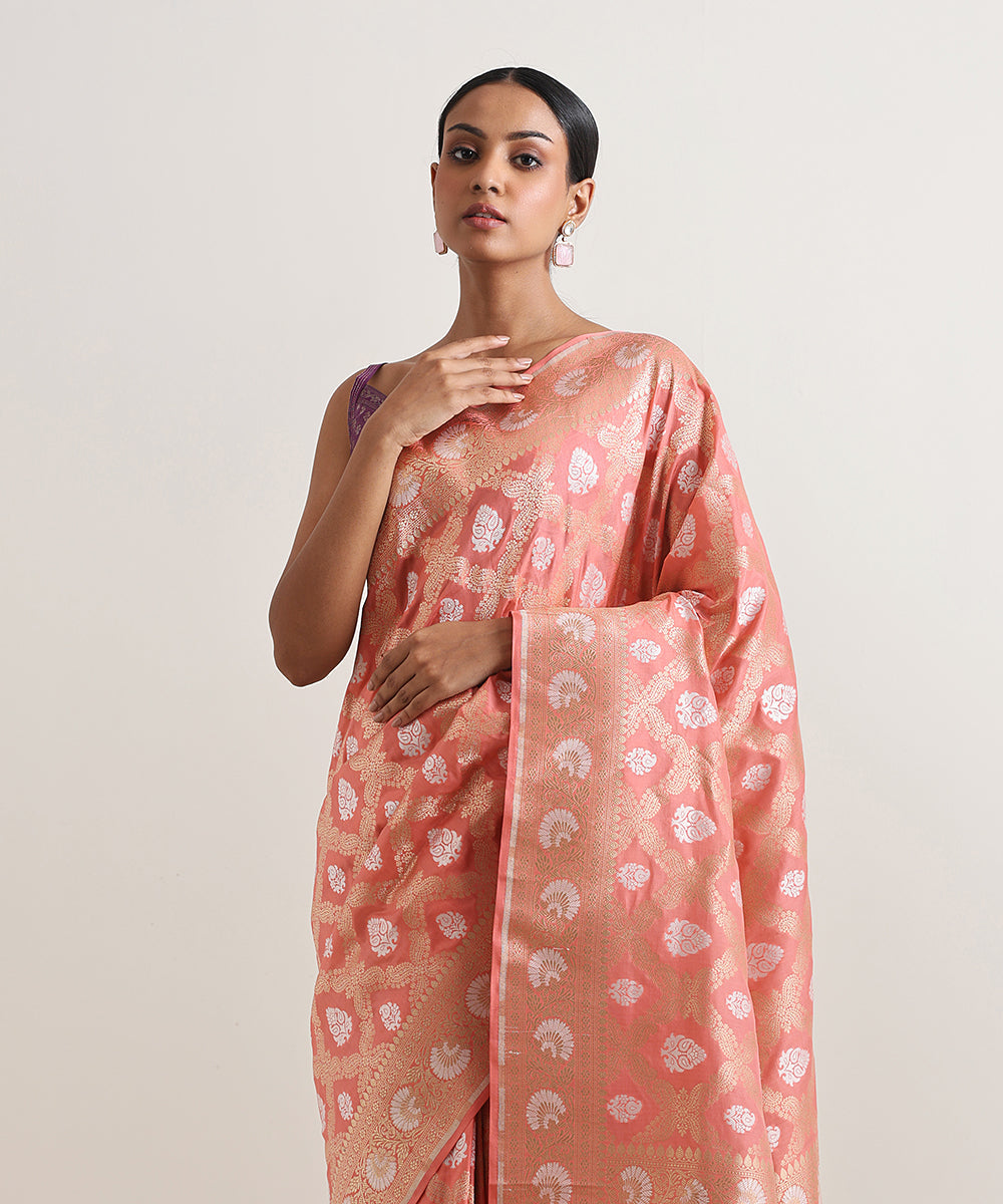 Handloom_Pink_Pure_Katan_Silk_Banarasi_Saree_With_Sona_Rupa_Jaal_WeaverStory_01