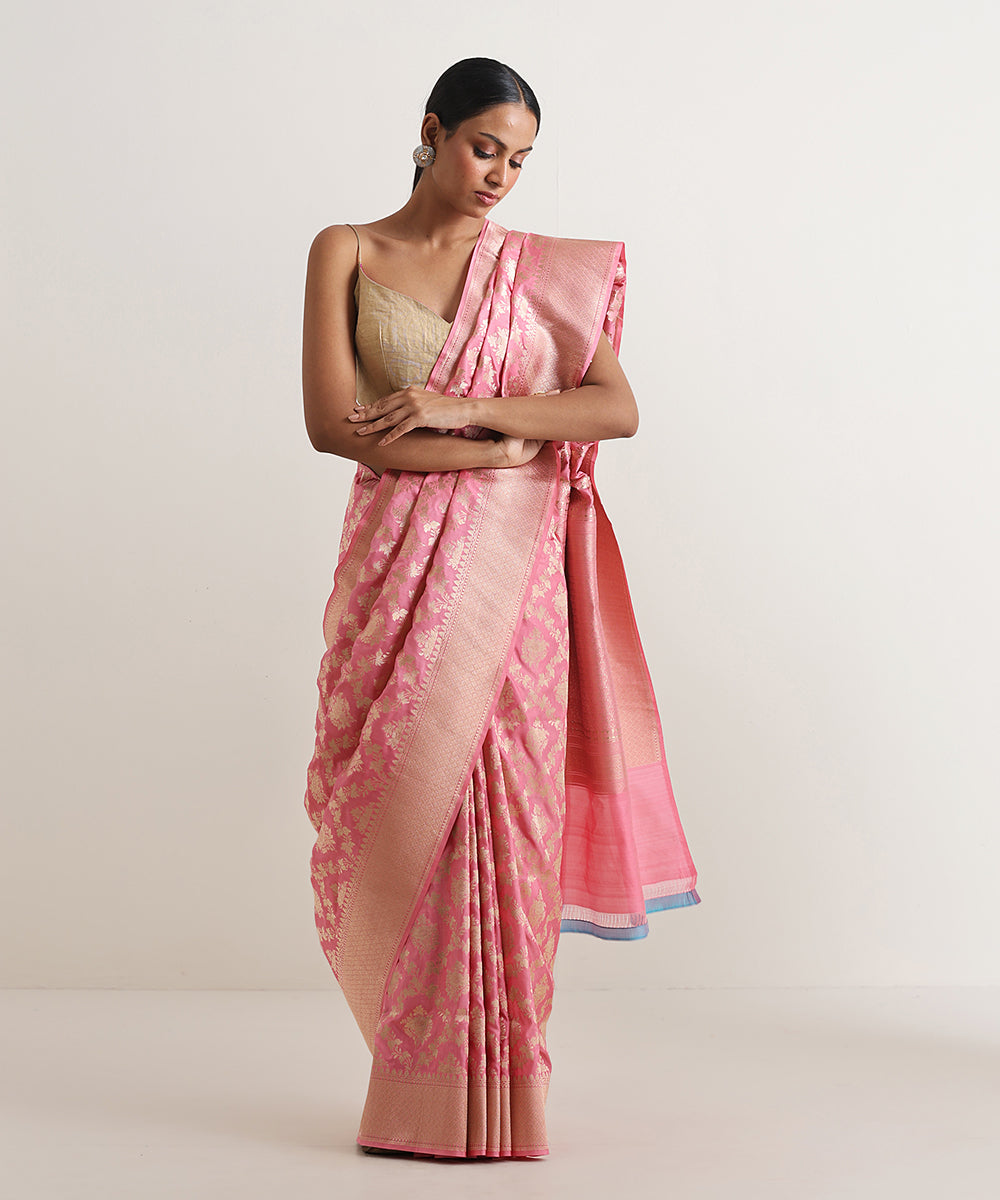 Handloom_Blush_Pink_Pure_Katan_Silk_Banarasi_Saree_With_Cutwork_Jaal_WeaverStory_02