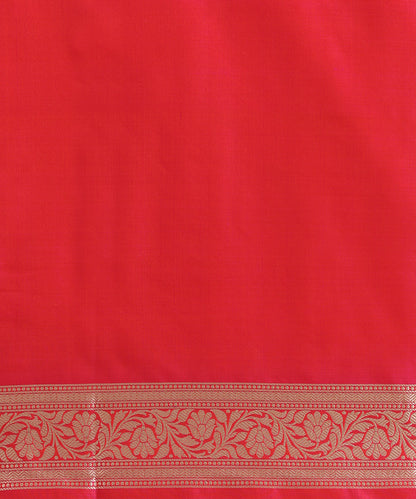 Rani_Pink_Double_Shade_Handloom_Pure_Katan_Silk_Banarasi_Saree_With_Zari_Golden_Booti_WeaverStory_05