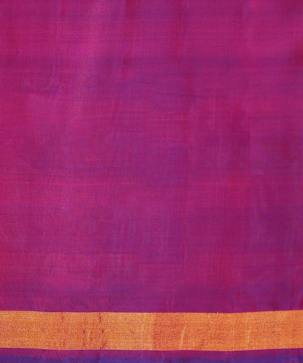 Purple_And_Brown_Handloom_Pure_Mulberry_Silk_Single_Ikat_Patola_Saree_With_Gold_Border_WeaverStory_05
