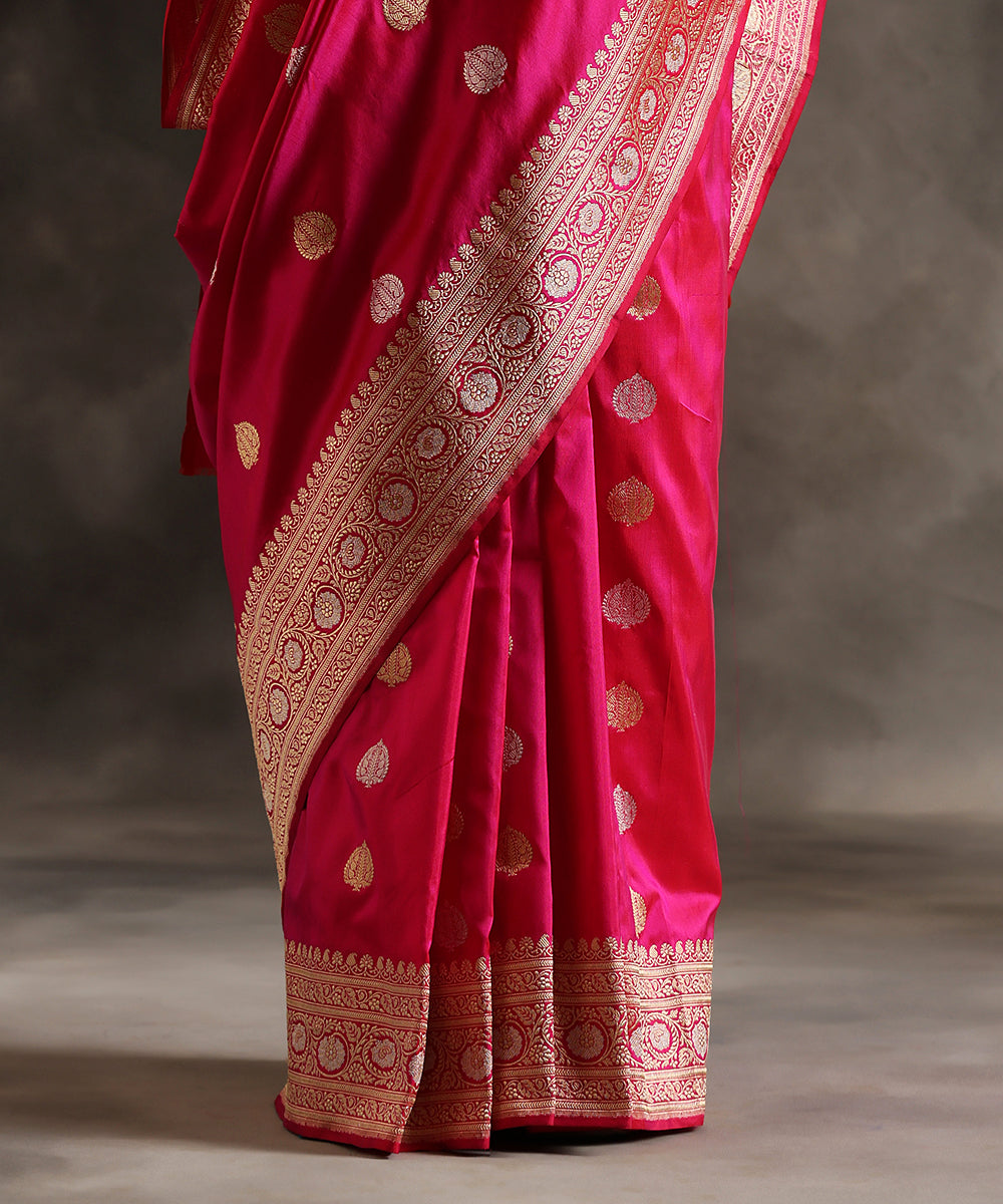 Pink Banarasi Silk Festive Saree 3025SR40