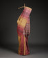 Handloom_Mustard_And_Rosewood_Tussar_Silk_Gradient_Hues_Saree_With_Extra_Weft_WeaverStory_01