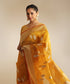 Mustard_Handloom_Pure_Kora_Silk_Banarasi_Saree_With_Silver_And_Gold_Kadhwa_Booti_WeaverStory_01