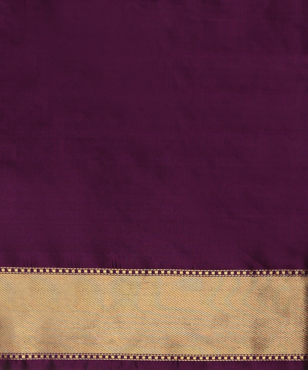 Handloom_Purple_Pure_Katan_Silk_Shikargah_Banarasi_Saree_WeaverStory_05