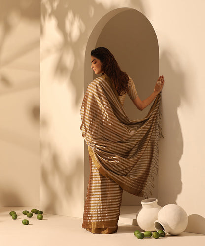 Handloom_Pure_Chanderi_Tissue_Silk_All_Over_Striped_Saree_WeaverStory_03