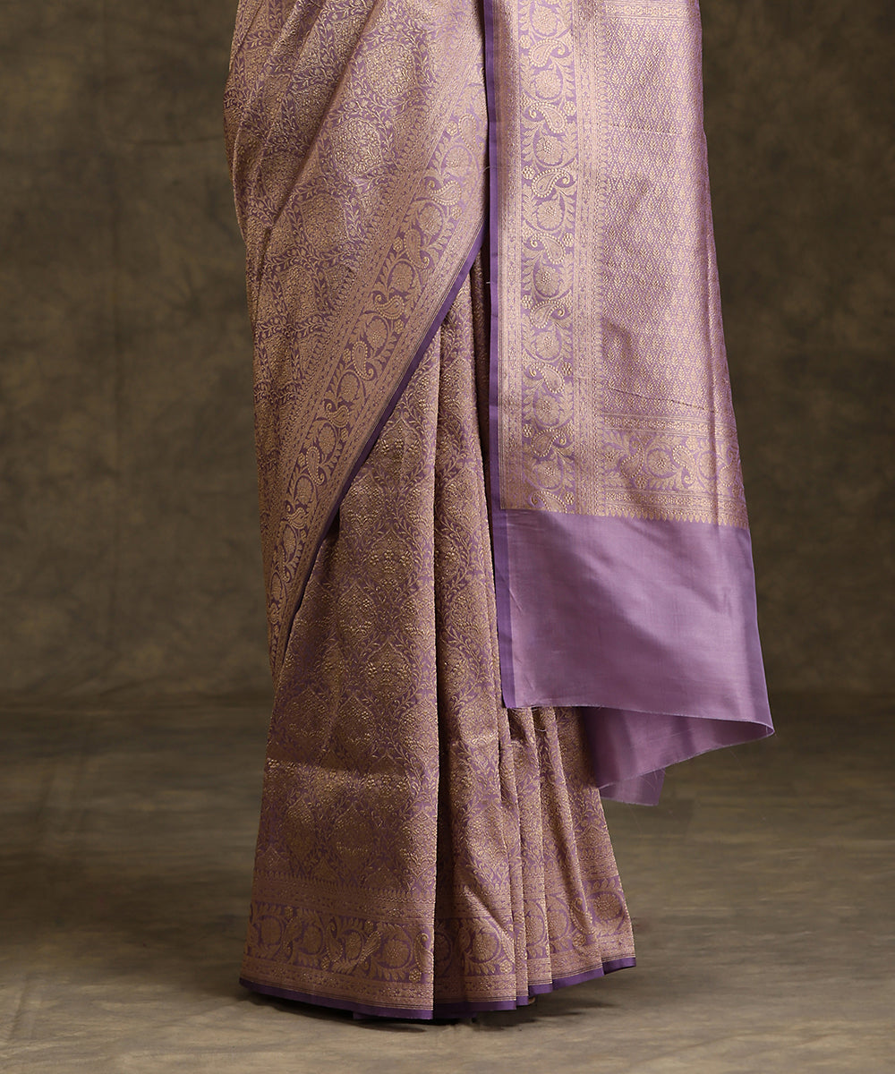 Handloom_Pastel_Lavender_Pure_Katan_Silk_Banarasi_Kimkhab_Saree_WeaverStory_04