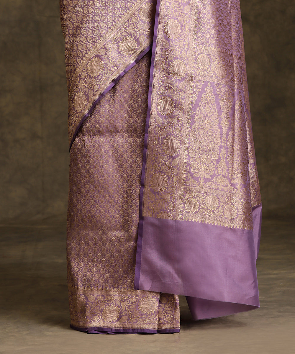 Lavender_Handloom_Pure_Katan_Silk_Banarasi_Kimkhab_Saree_WeaverStory_04