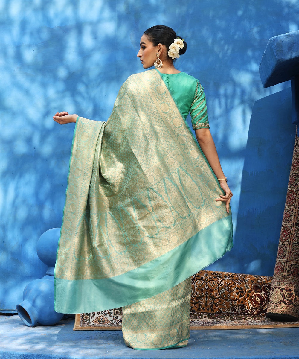 Handloom_Mint_Green_Pure_Katan_Silk_Kimkhab_Banarasi_Saree_WeaverStory_03