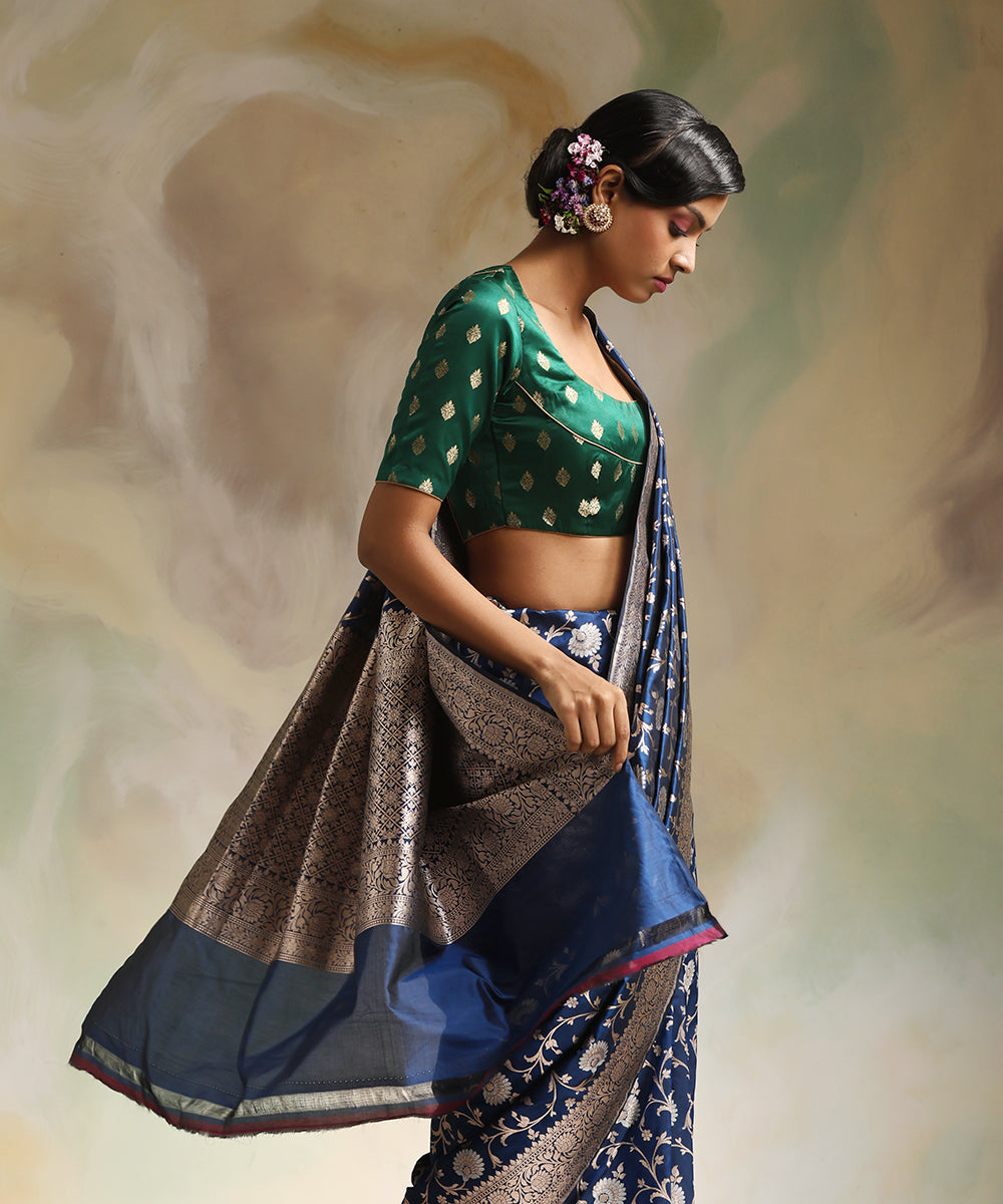 Navy_Blue_Handloom_Pure_Katan_Silk_Banarasi_Saree_With_All_Over_Sona_Rupa_Cutwork_Jaal_WeaverStory_01