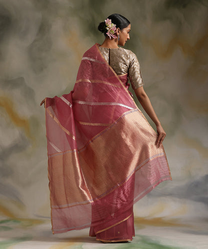 Pink_Handloom_Pure_Kora_Silk_Banarasi_Saree_With_Sona_Rupa_Aada_Jaal_WeaverStory_03