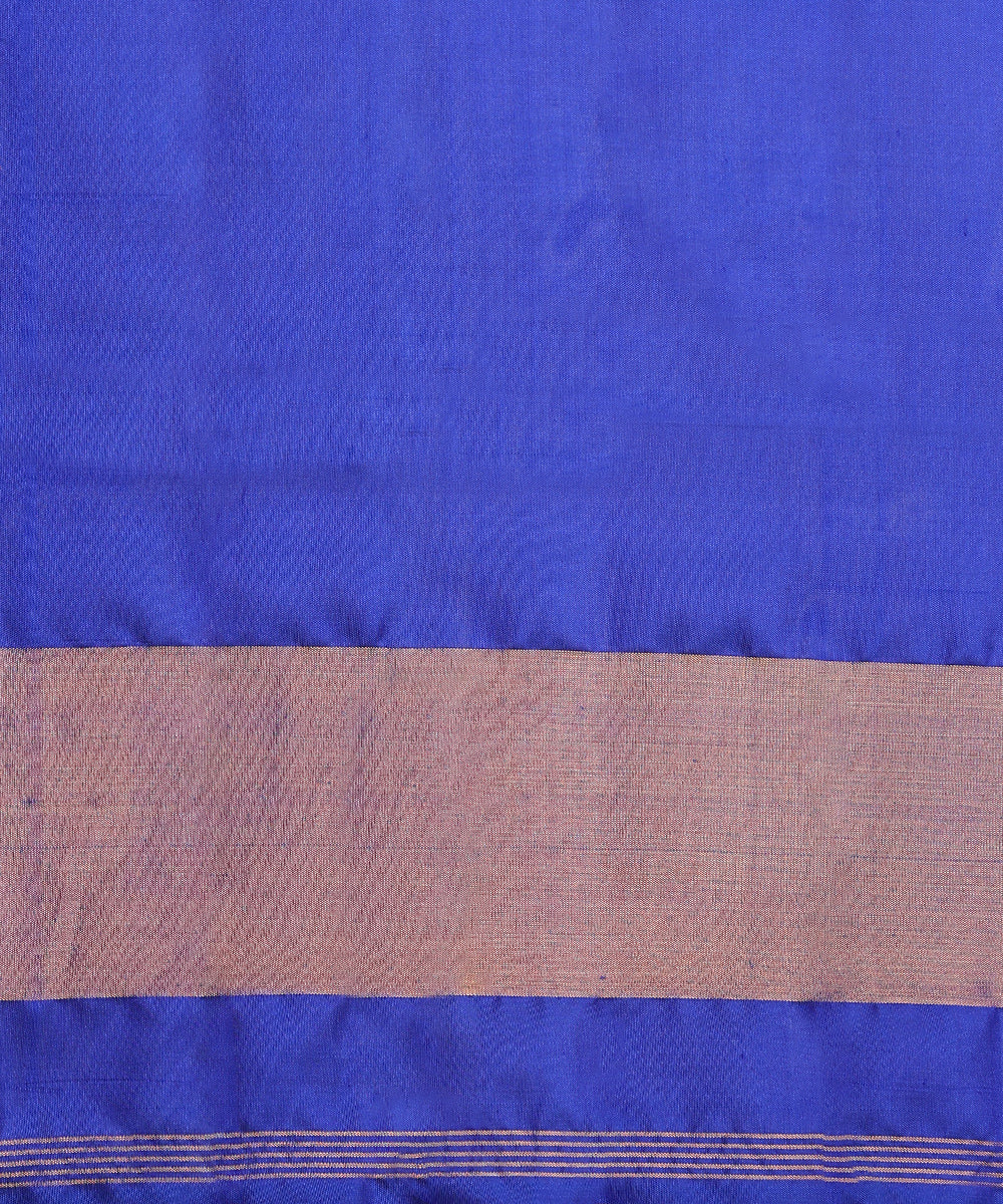 Electric_Blue_And_Mustard_Double_Shade_Handloom_Pure_Mulberry_Silk_Ikat_Patola_Saree_WeaverStory_05