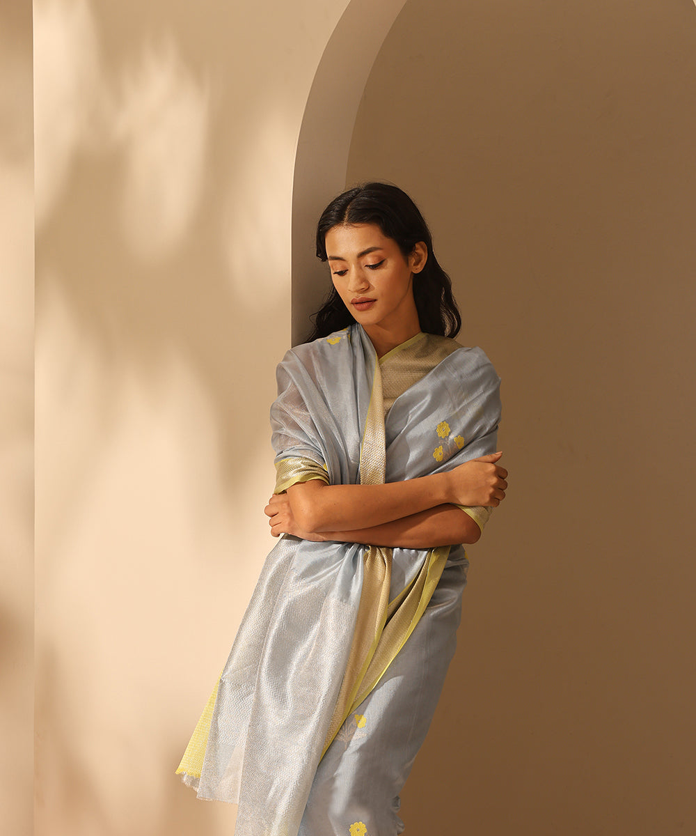Handloom_Powder_Blue_Tissue_Chanderi_Silk_Saree_With_Three_Flower_Meena_WeaverStory_01