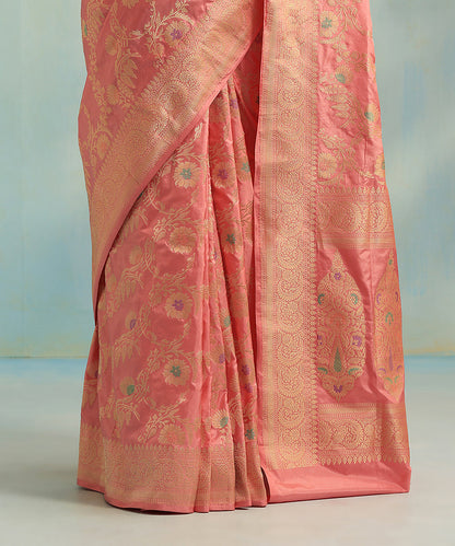 Handloom_Light_Pink_Pure_Katan_Silk_Banarasi_Saree_With_All_Over_Jangla_And_Meenakari_Work_WeaverStory_04