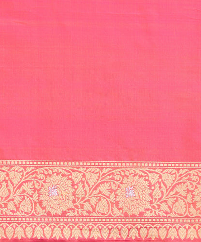 Handloom_Pink_And_Orange_Pure_Katan_Silk_Banarasi_Saree_With_Jaal_WeaverStory_05