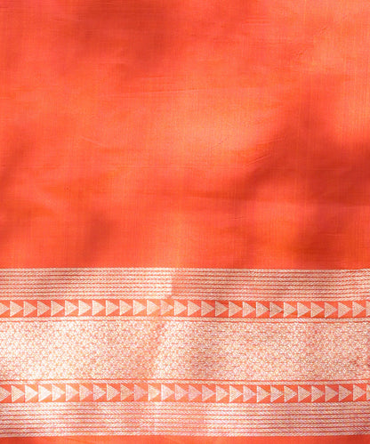 Handloom_Pink_And_Orange_Pure_Katan_Silk_Kimkhab_Banarasi_Saree_With_Antique_Gold_Zari_WeaverStory_05