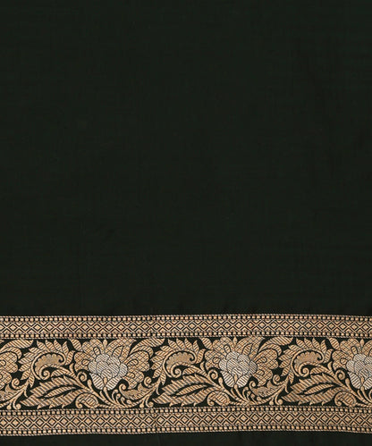 Bottle_Green_Handloom_Pure_Katan_Silk_Banarasi_Saree_With_Cutwork_Jaal_WeaverStory_05