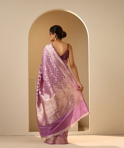 Light_Purple_Handloom_Pure_Katan_Silk_Banarasi_Saree_With_Meenkari_WeaverStory_03