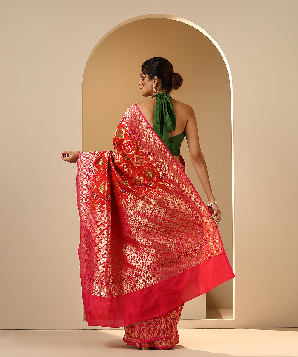 Handloom_Red_Pure_Katan_Silk_Banarasi_Patola_Saree_With_Meenakari_WeaverStory_03