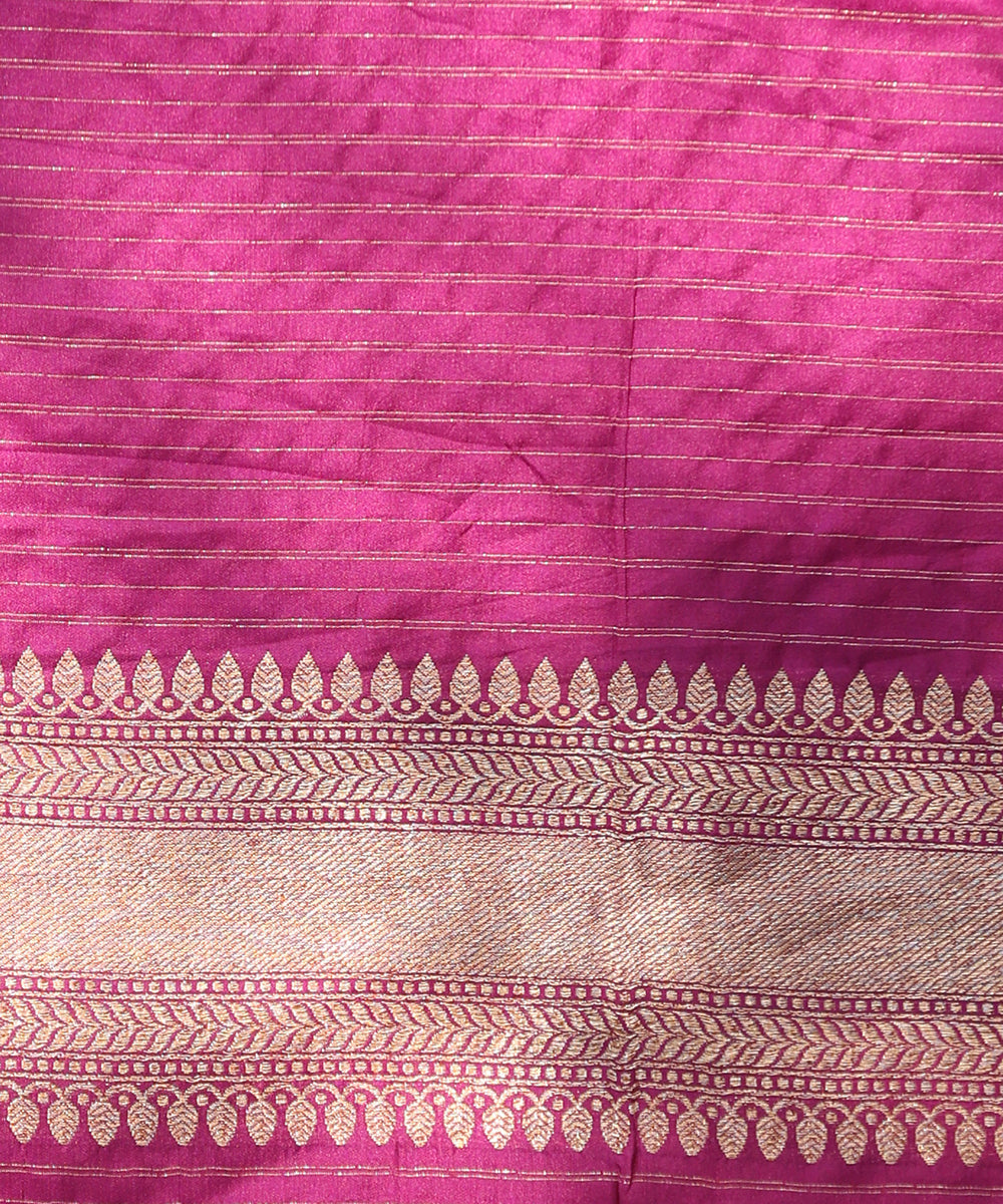 Purple_Handloom_Pure_Katan_Silk_Kimkhab_Banarasi_Saree_With_Maroon_Selvedge_WeaverStory_05