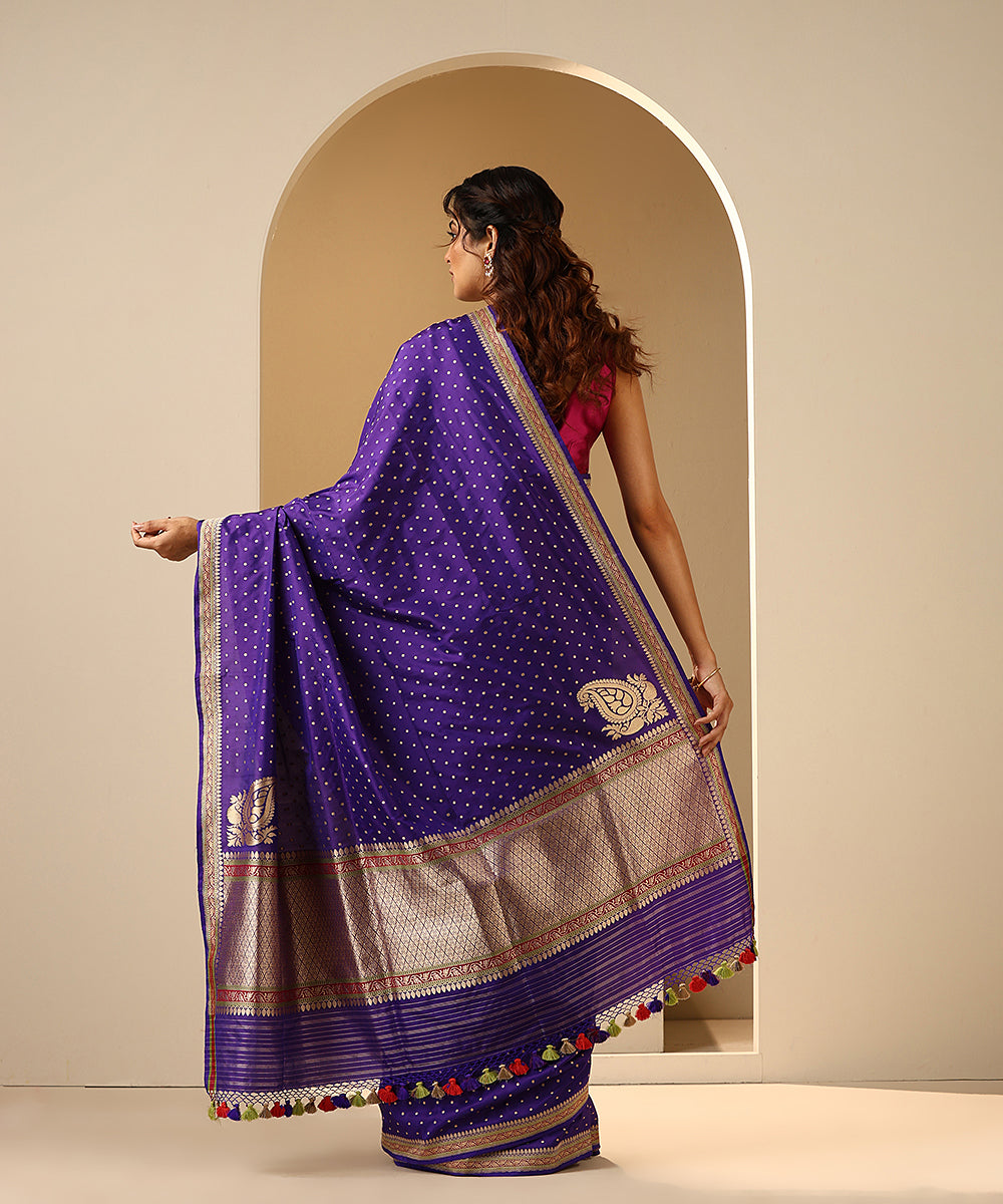 Handloom_Purple_Pure_Katan_Silk_Banarasi_Saree_With_Kadhwa_Meenakari_Border_WeaverStory_03