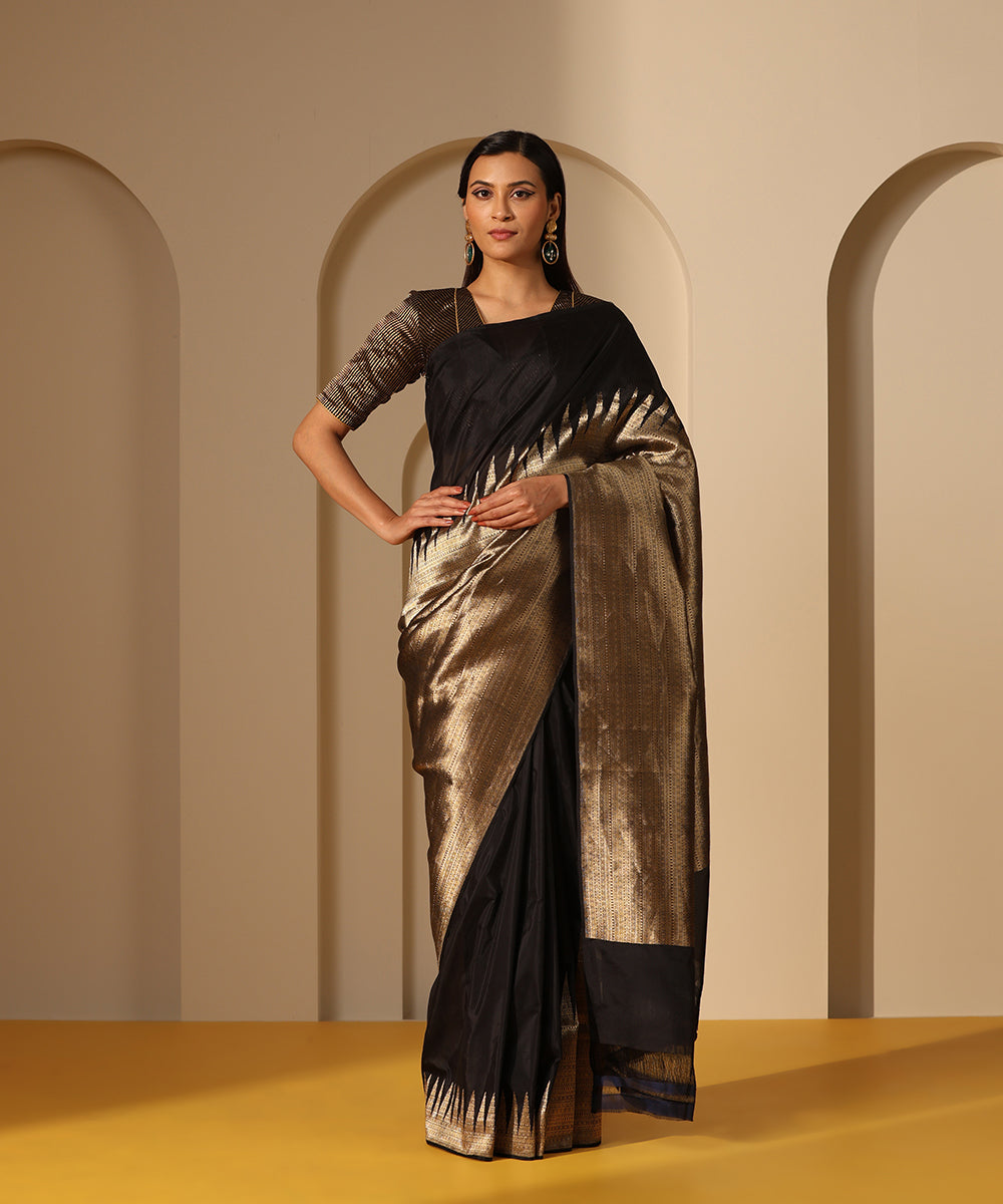 Black_Handloom_Rising_Temple_Pure_Katan_Silk_Banarasi_Saree_WeaverStory_02