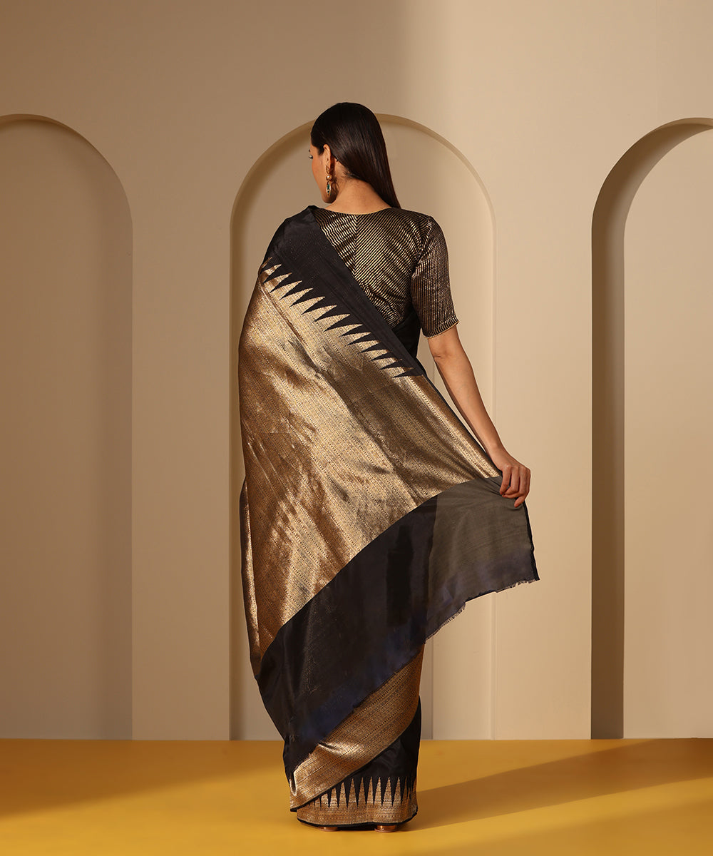 Black_Handloom_Rising_Temple_Pure_Katan_Silk_Banarasi_Saree_WeaverStory_03