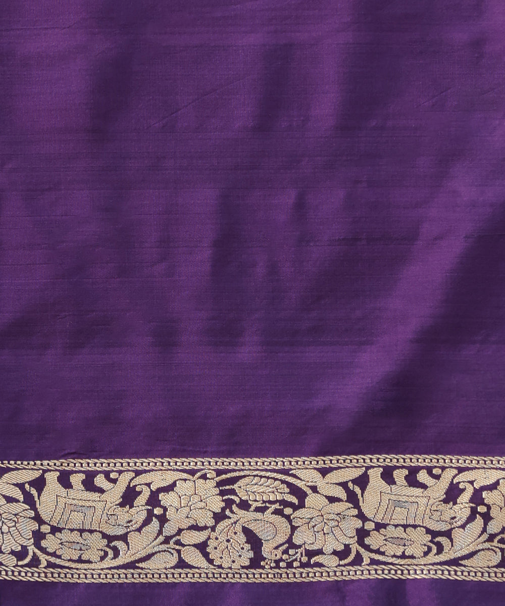 Purple_Handloom_Pure_Katan_Silk_Brocade_Shikargah_Banarasi_Saree_WeaverStory_05