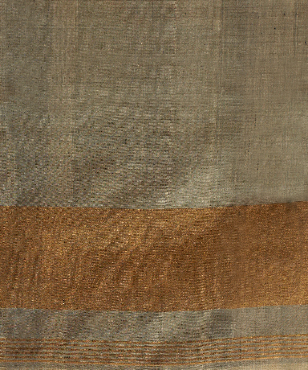 Handloom_Grey_And_Yellow_Pure_Mulberry_Silk_Ikat_Patola_Saree_With_Tissue_Border_WeaverStory_05