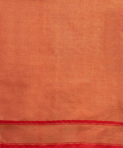 Handloom_Green_And_Rust_Pure_Mulberry_Tissue_Patola_Saree_With_Red_Border_WeaverStory_05