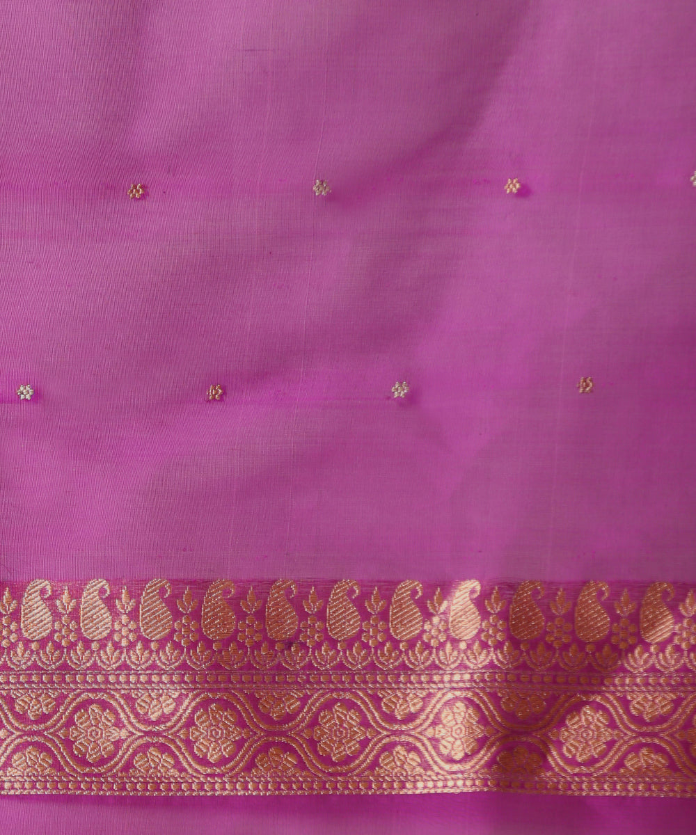 Purple_Handloom_Pure_Kora_Silk_Banarasi_Saree_With_Sona_Rupa_Booti_WeaverStory_05