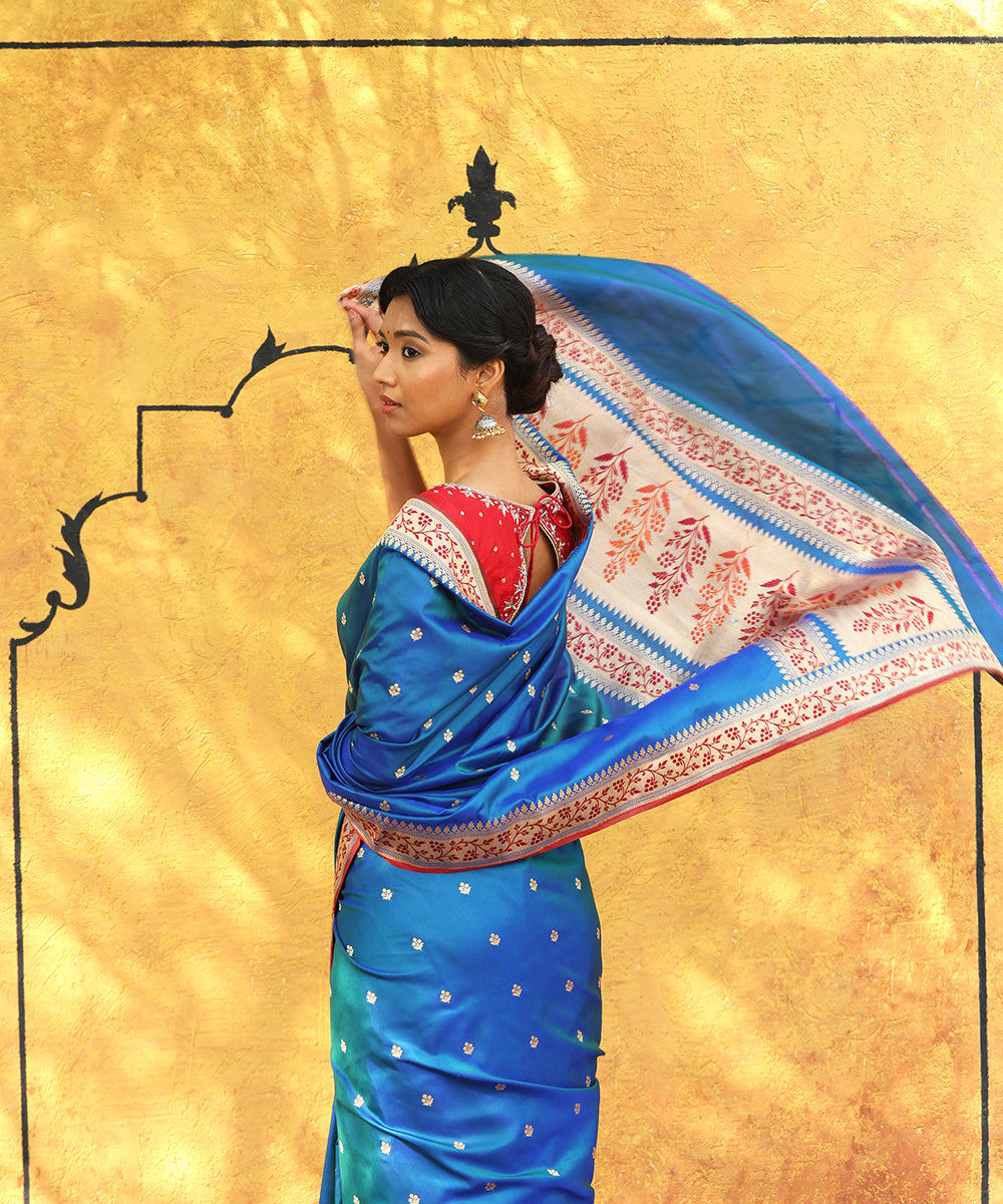 Peacock_Blue_Handloom_Pure_Katan_Silk_Banarasi_Saree_With_Meenakari_Border_And_Palla_WeaverStory_01
