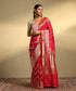 Rani_Pink_Dual_Tone_Handloom_Pure_Katan_Silk_Banarasi_Saree_With_Orange_Selvedge_WeaverStory_01