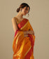 Mango_Yellow_Handloom_Pure_Silk_Chanderi_Saree_With_Zari_Boota_And_Pink_Border_WeaverStory_01