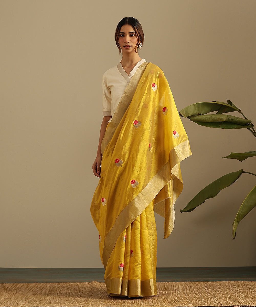 Henna_Green_Handloom_Pure_Silk_Chanderi_Saree_With_Floral_Motif__WeaverStory_02