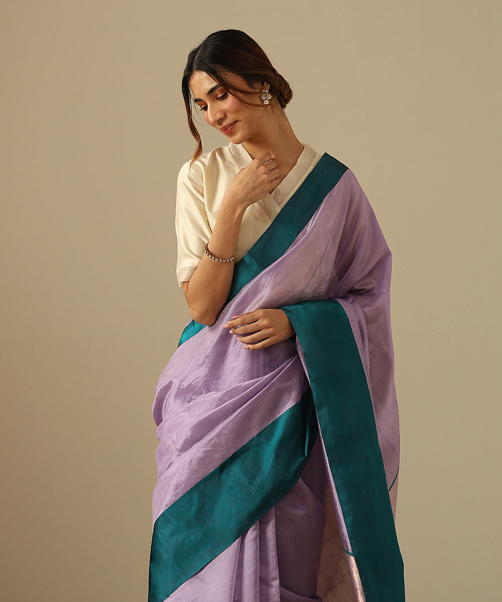 Mauve_Handloom_Pure_Silk_Chanderi_Saree_With_Teal_Blue_Mashroo_Border_WeaverStory_01