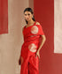 Red_Handloom_Pure_Katan_Silk_Banarasi_Saree_With_Zari_Checks_And_Kadhwa_Boota_WeaverStory_01