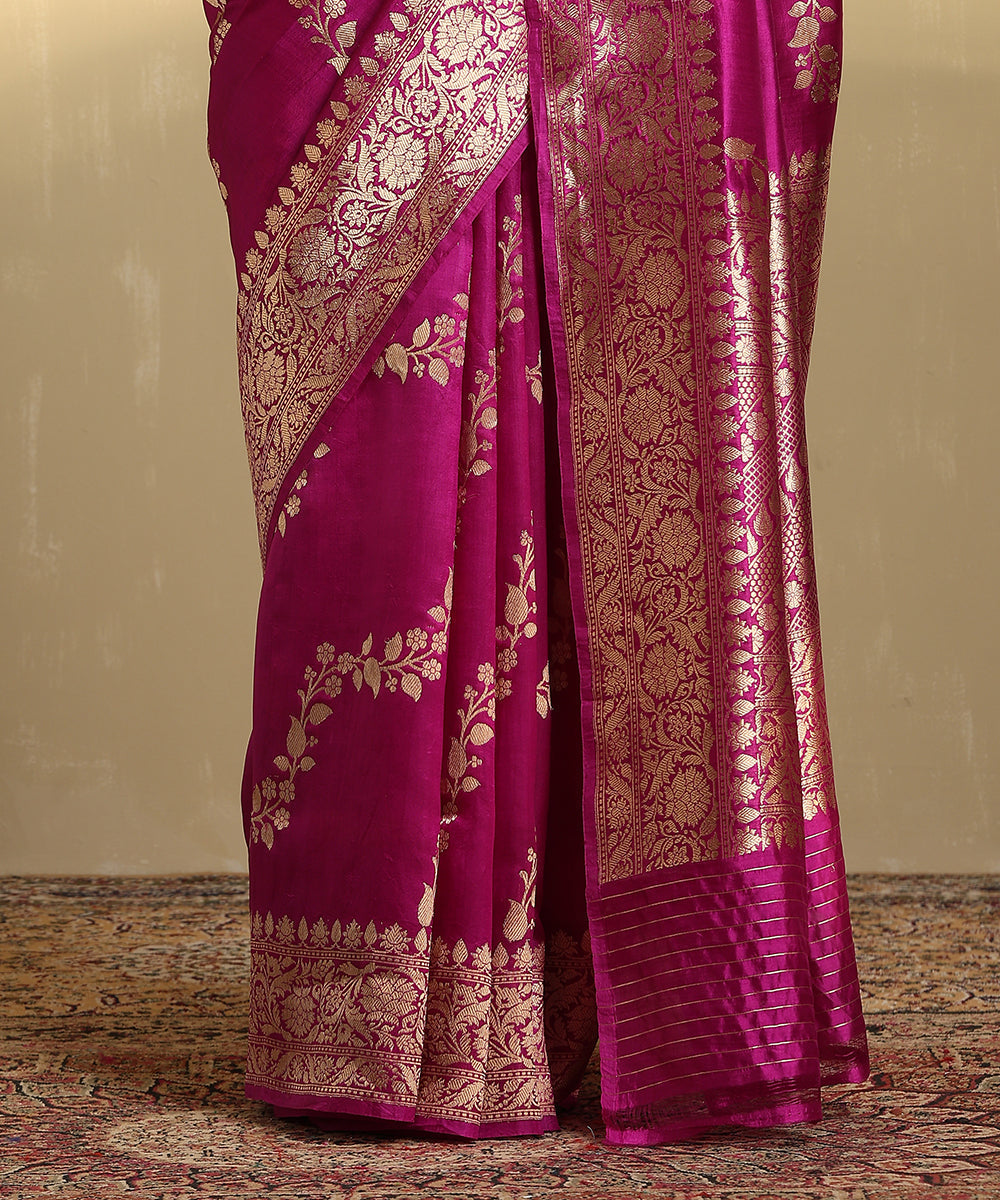 Handloom_Purple_Pure_Katan_Silk_Jangla_Banarasi_Saree_With_Aada_Bel_WeaverStory_04