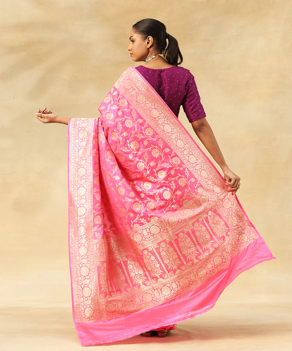 Handloom_Candyfloss_Pink_Pure_Katan_Silk_Handloom_Banarasi_Saree_With_Zari_Jaal_WeaverStory_03