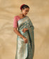 Handloom_Ocean_Blue_Pure_Katan_Silk_Banarasi_Saree_With_Zari_Jaal_And_Flowers_WeaverStory_01