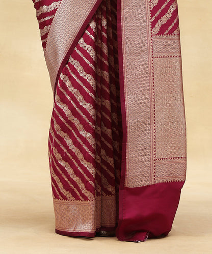 Handloom_Purple_Pure_Katan_Silk_Banarasi_Saree_With_Aada_Bel_WeaverStory_04