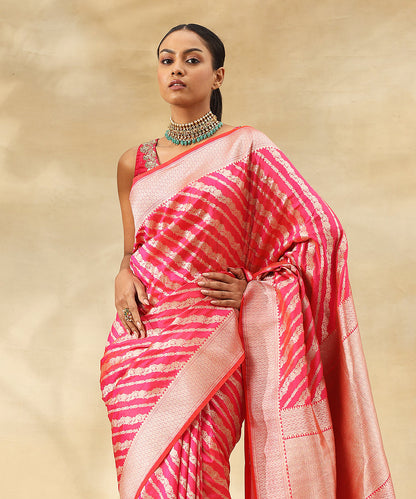 Pink_Dual_Tone_Handloom_Pure_Katan_Silk_Banarasi_Saree_With_Aada_Bel_Woven_WeaverStory_01