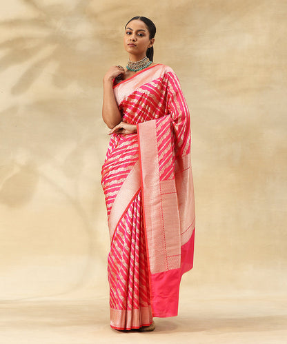 Pink_Dual_Tone_Handloom_Pure_Katan_Silk_Banarasi_Saree_With_Aada_Bel_Woven_WeaverStory_02