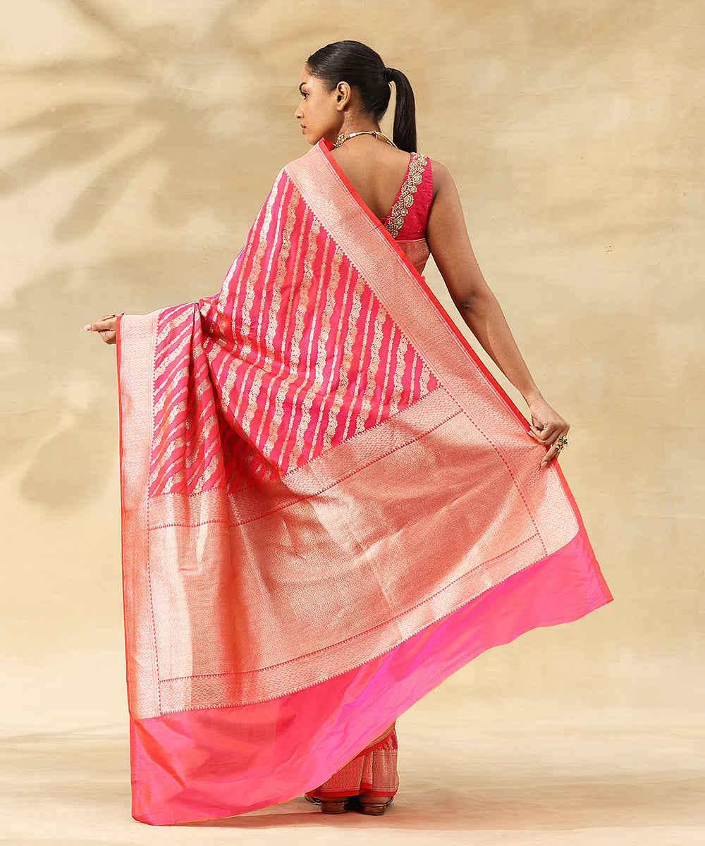 Pink_Dual_Tone_Handloom_Pure_Katan_Silk_Banarasi_Saree_With_Aada_Bel_Woven_WeaverStory_03