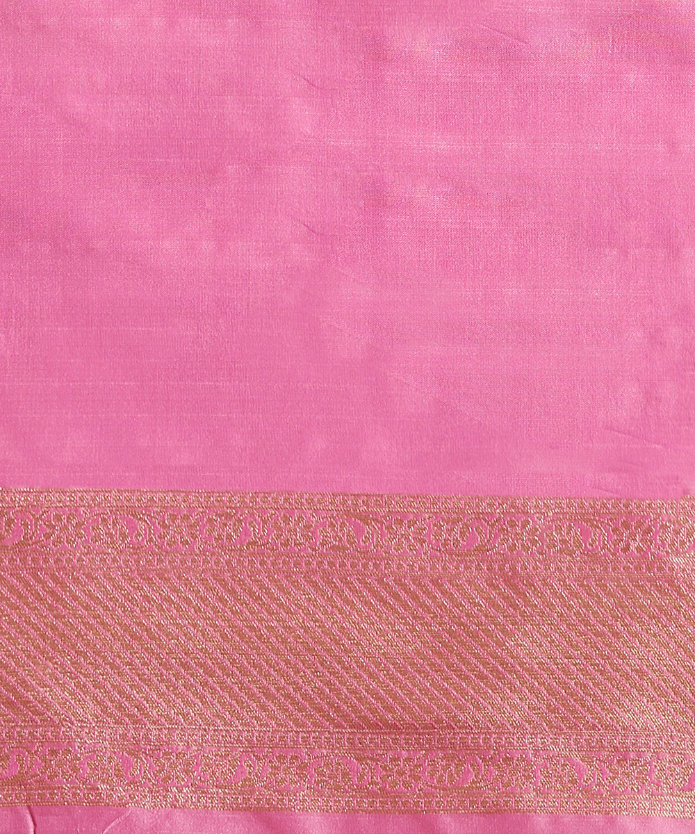 Rose_Pink_Handloom_Pure_Katan_Silk_Banarasi_Saree_With_Floral_Meenakari_Jaal_WeaverStory_05